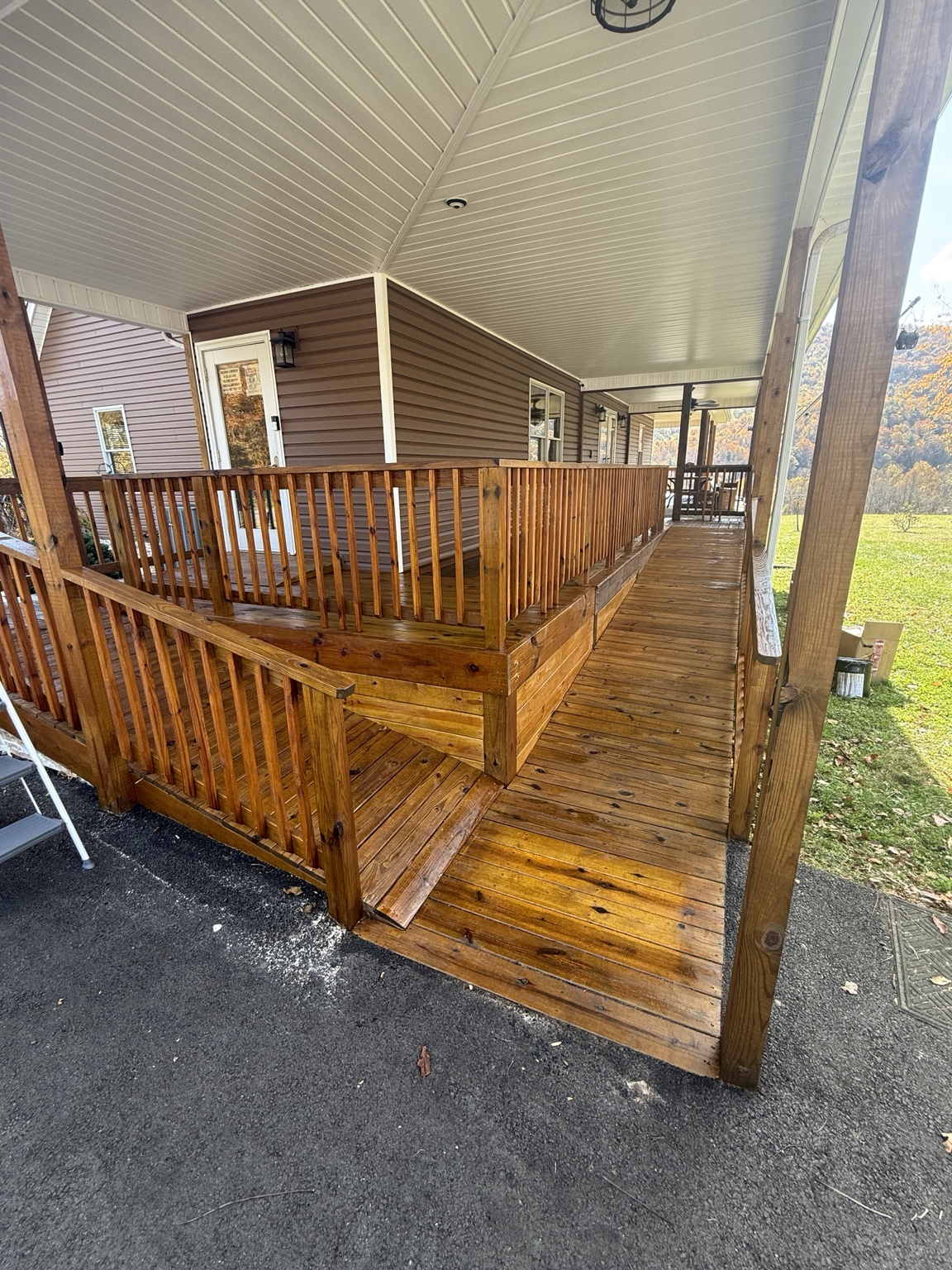 Deck after stain refresh
